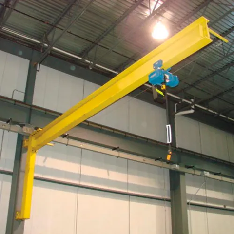 Abell-Howe® Under-Braced Wall Mounted Jib Crane 960018 2000 Lb. Capacity with 14' Span