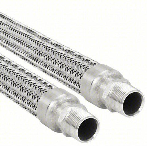 Metal Hose Assembly: 1 in Hose Inside Dia., 11 in Dynamic Min. Bend Radius (In.), 12 in Hose Lg