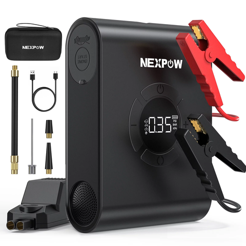 Jump Starter with Air Compressor, 2000A Battery Jump Starter
