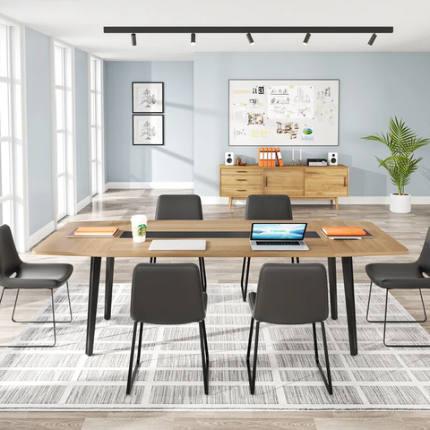 Ryebrooke 70.86'' Boat Shaped Conference Table