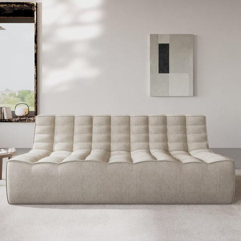 Lazy Floor Sofa Couch,82.68" Bean Bag Chair,Fireside Chair,3 Seater Couch