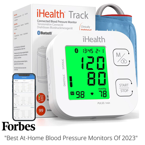 Wireless Upper Arm Blood Pressure Monitor with Wide Range Cuff