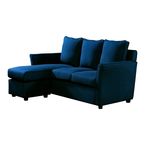 HOMES: Inside + Out Henri Upholstered Sofa Dressy Blue