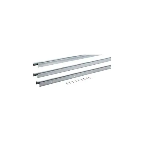 M-D Flat Profile Door Jamb Weatherstrip Kit, 68429, Silver Pkg Qty 3