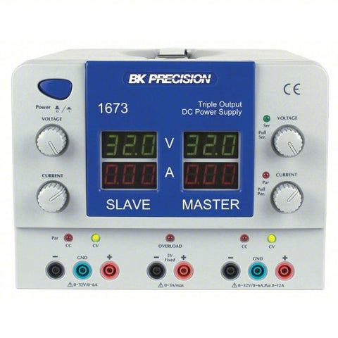 Power Supply: Outputs: 0-32V DC / 0-6ADC (1), 0-32V DC / 0-6ADC (2)