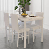 5 Piece Kitchen Dining Table and Chair Set, Dining Room Table Set