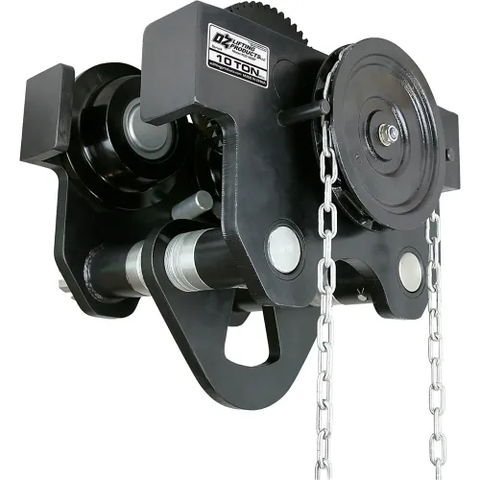 OZ Lifting OZ10GBT Geared Beam Trolley 10 Ton Capacity