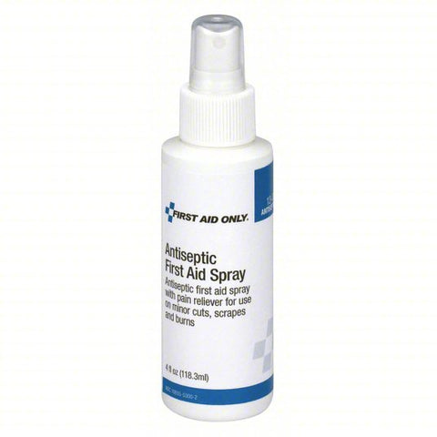 FIRST AID ONLY Topical Antiseptic Spray: Spray, Benzalkonium Chloride, 4 oz Size