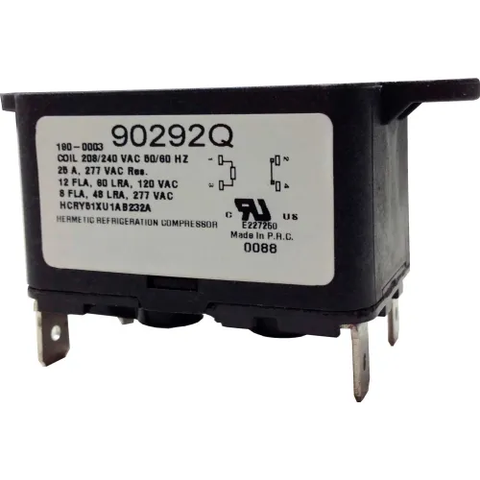PSG 90293Q SPDT Quick Connect Relay 50/60 Hz, 240VAC, 8 Amps, Coil 24VAC