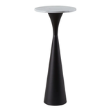 Silver Orchid Monroe 22" Faux Marble Side Table