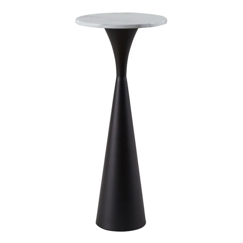 Silver Orchid Monroe 22" Faux Marble Side Table