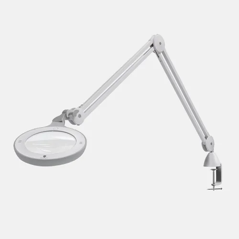 Omega LED Magnifier Lamp, 5" Dia. Lens, White