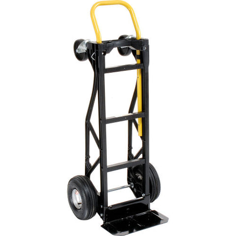 Ultra Lite Nylon 2-in-1 Convertible Hand Truck Pneumatic Wheels