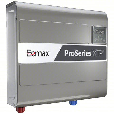 Electric Tankless Water Heater: Indoor, 24,000 W, 20 gpm Max. Flow Rate, 18.52 in Overall Ht