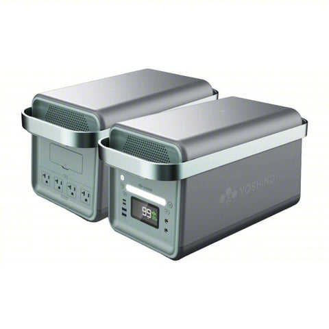 YOSHINO Portable Power Station: 2,000 W Rated Watt, 3,000 W Surge Watt, 1,326 Wh Capacity