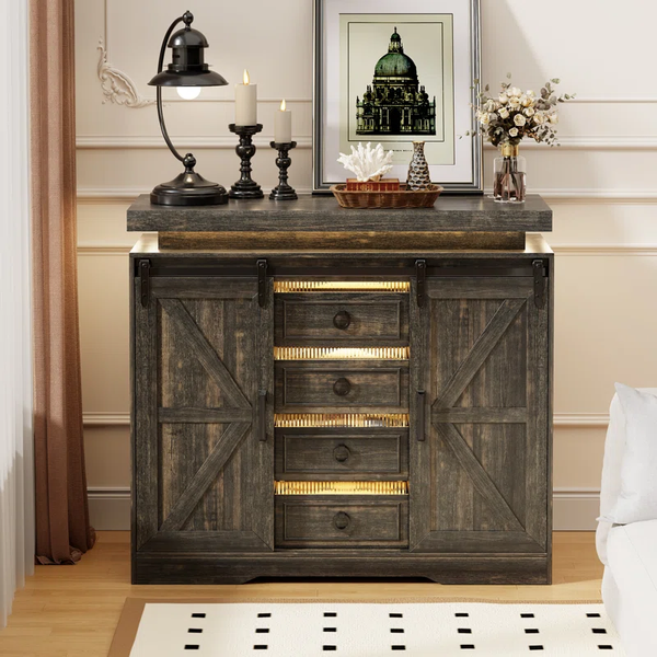 Sideboard With Hidden Gun Lock And Led Lights – ADVANCED SOLUTIONS DISPLAY
