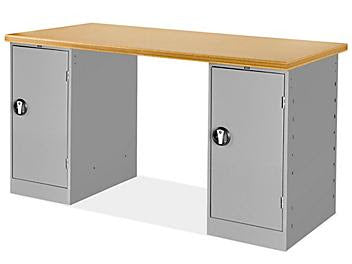 1 Cabinet/1 Cabinet Pedestal Workbench