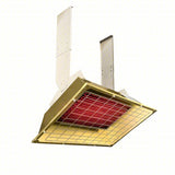 Infrared Overhead Electric Heater: 4300 W Watt Output, 208 V AC, 1 or 3-Phase, Hardwired
