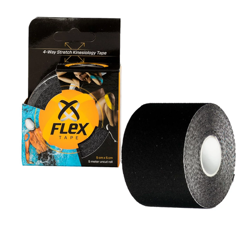 X-Flex Tape Waterproof Uncut Roll – Kinesiology Tape Active 4 Way Stretch – 2 inch x 16 ft