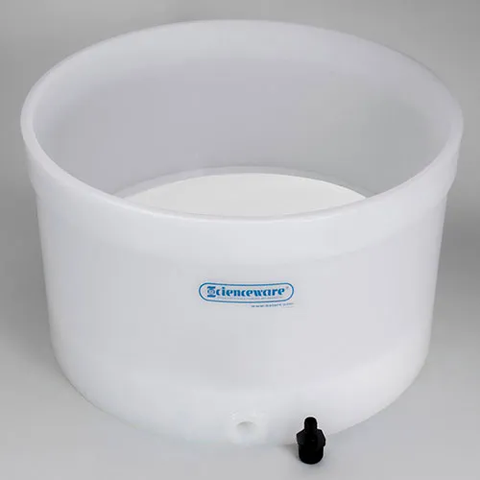 Bel-Art H14626-3518 Buchner Table-Top Funnel with Medium Porosity Removable Plate, 18" I.D., 11.5"H