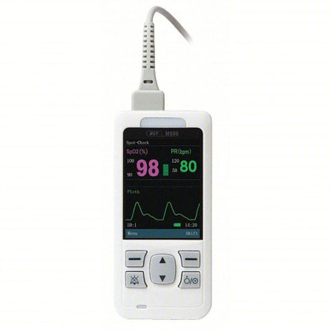 Pulse Oximeter: Color OLED Display Type, AA Battery Type, Pulse Rate/SpO2