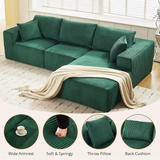 Sectional Couch Sofa, 108" Cloud Modular Modern L-Shaped Sofa