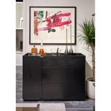 Continental Contemporary Sideboard with Smoked Glass
