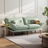 70" Chenille Futon, Convertible Loveseat Sleeper Sofa