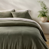 Heavyweight Linen Blend Comforter and Sham Set - Casaluna™
