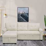 Reversible Sleeper Sectional Sofa Storage Chaise