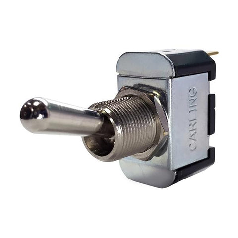 Toggle Switches 1-pole, ON - None - OFF, 10A/15A 250VAC/125VAC 3/4 HP, Non-Illuminated Bat Style Toggle Switch with Screw Terminals