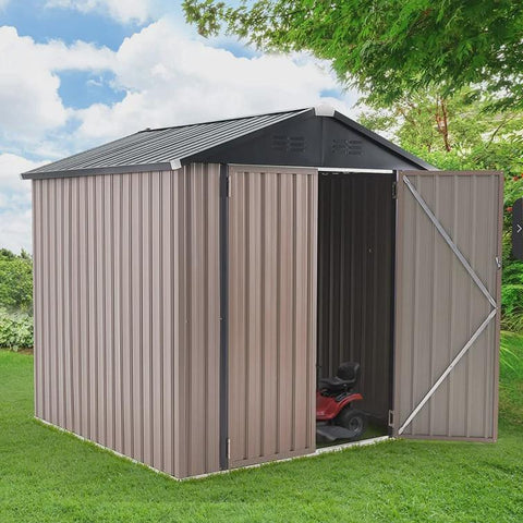 6 ft. W x 6 ft. D Metal Storage Shed