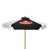 7' Wood Market Umbrella Kit With Valance (6 Imprints)