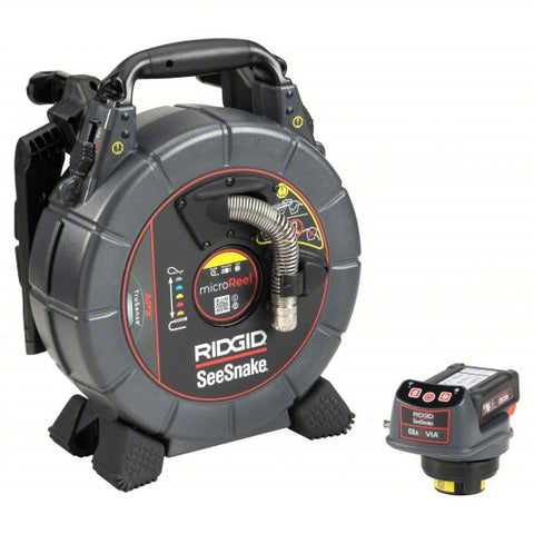 RIDGID Drain Inspection Camera: SeeSnake®, 100 ft Lg., 4 in Max. Pipe Dia., 1 1/2 in Min. Pipe Dia.