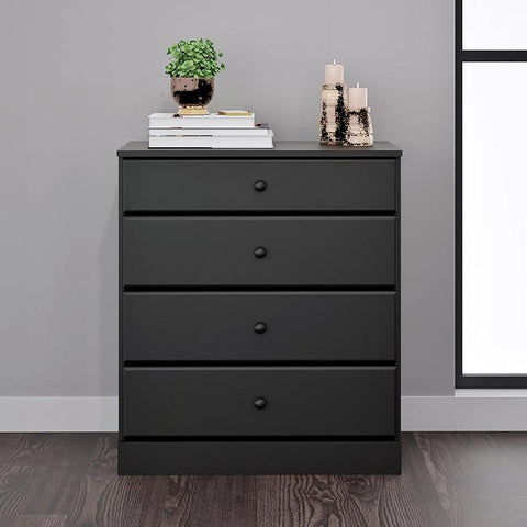 Prepac Astrid Simplistic 4-Drawer Dresser for Bedroom