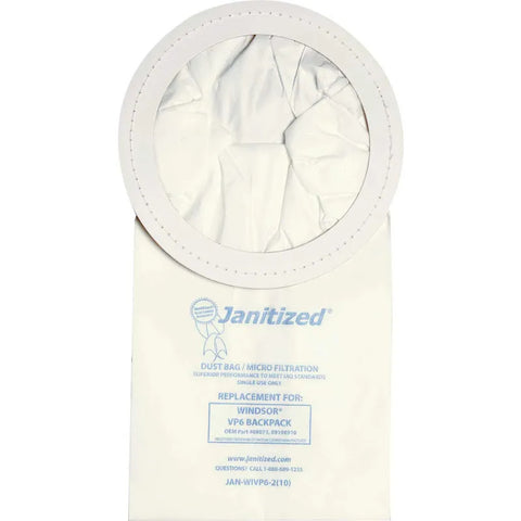 Windsor Paper Vacuum Bag for Windsor Vac Pac 6 BackPack