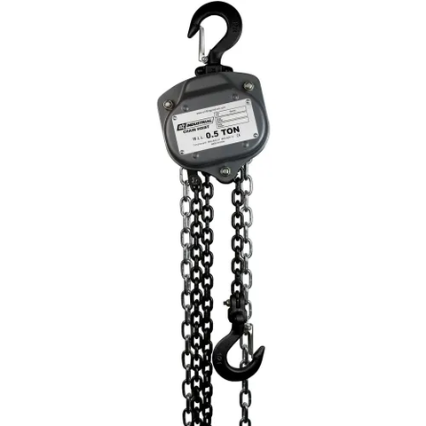 OZ Lifting Industrial Chain Hoist, 1/2 Ton Capacity 50' Lift