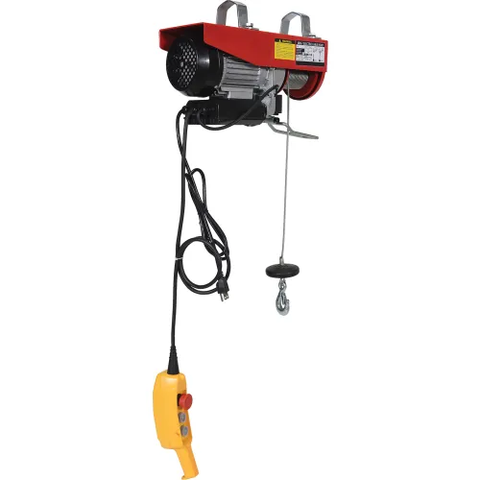 Mini Electric Cable Hoist, 3/8 Ton Capacity, 36' Lift, 30 FPM, 115V