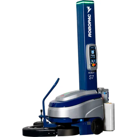Robopac® Robot S7 Semi-Automatic Portable Stretch Wrapper, 110"H