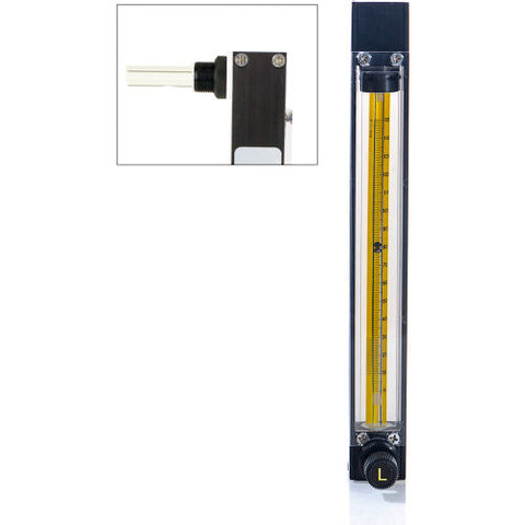 Riteflow PTFE Mounted Flowmeter, 150mm Scale, Size 1