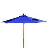7' Wood Market Umbrella Kit (3 Imprints)