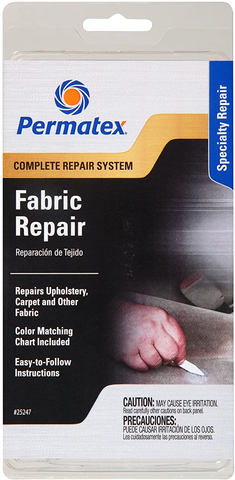 Permatex Fabric Upholstery Carpet Clothing Furniture Repair Kit (25247)