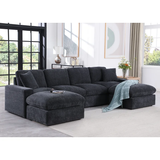 Tolzmann Sectional Sofa With 2 Ottomans