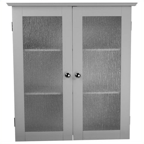 Connor 2-Door Wall Cabinet in White