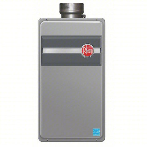 Gas Tankless Water Heater: Std Efficiency, Indoor, Natural Gas, 199,900 BTU, 9.5 gpm