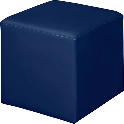 Regency® Jean Square Stool Ottoman, Naval Blue