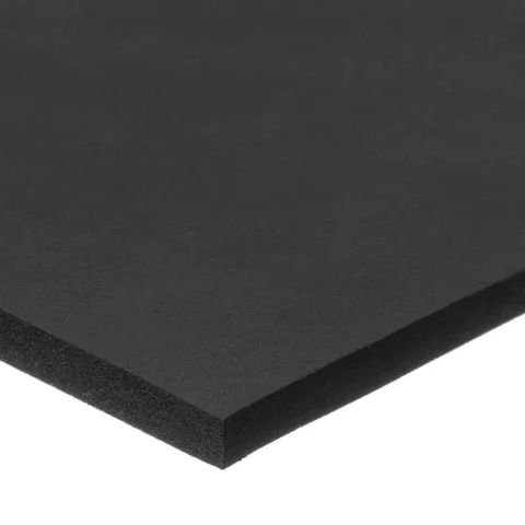 Fire Retardant Neoprene Foam Sheet with Acrylic Adhesive - 2" Thick x 12" Wide x 24" Long
