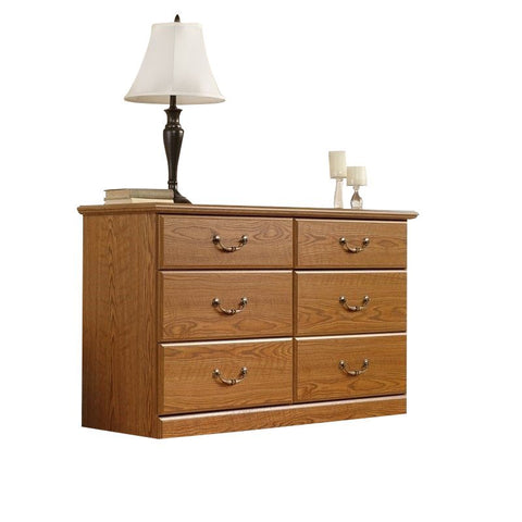 6 Drawer Bedroom Dresser in Carolina Oak