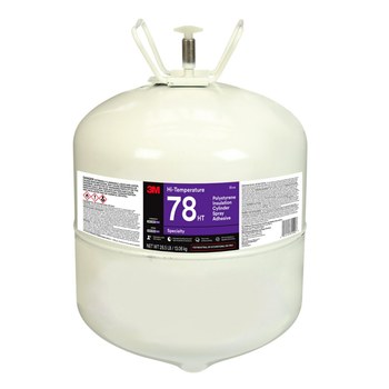 3M Hi-Temperature Polystyrene Insulation 78 HT Spray Adhesive Blue Foam 28.5 lb Cylinder - 31594