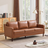 Azleigh 80.31'' Faux Leather Square Arm Sofa